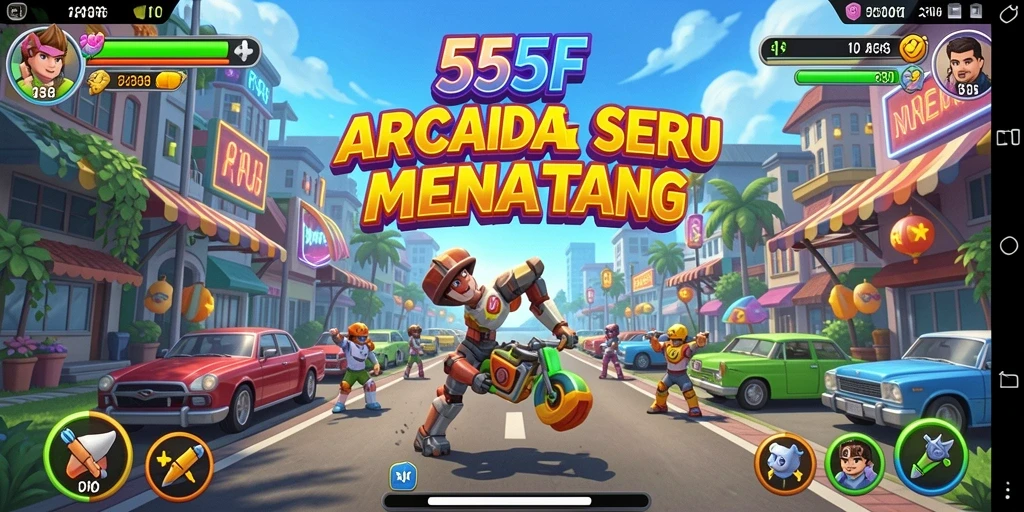 Gameplay seru di 555F yang penuh tantangan.