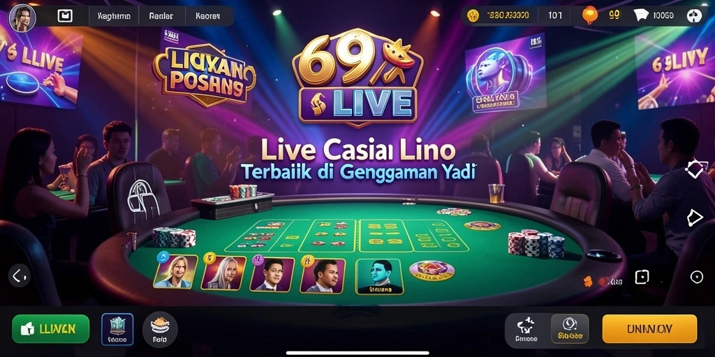 Gameplay Live Casino menarik di 69LIVE dengan dealer profesional.