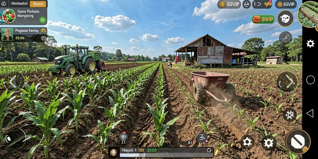 Tampilan gameplay menarik di dunia pertanian 6SVIP.