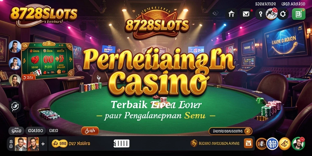 Tampilan menawan 8728SLOTS dalam pengalaman Live Casino yang seru.
