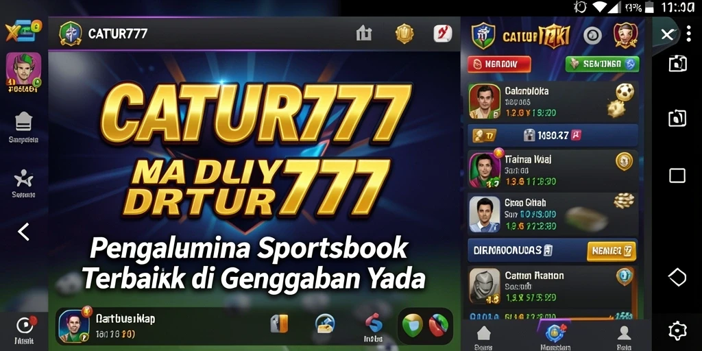 Tangkapan layar utama CATUR777 menampilkan antarmuka pengguna yang menarik dan informatif.