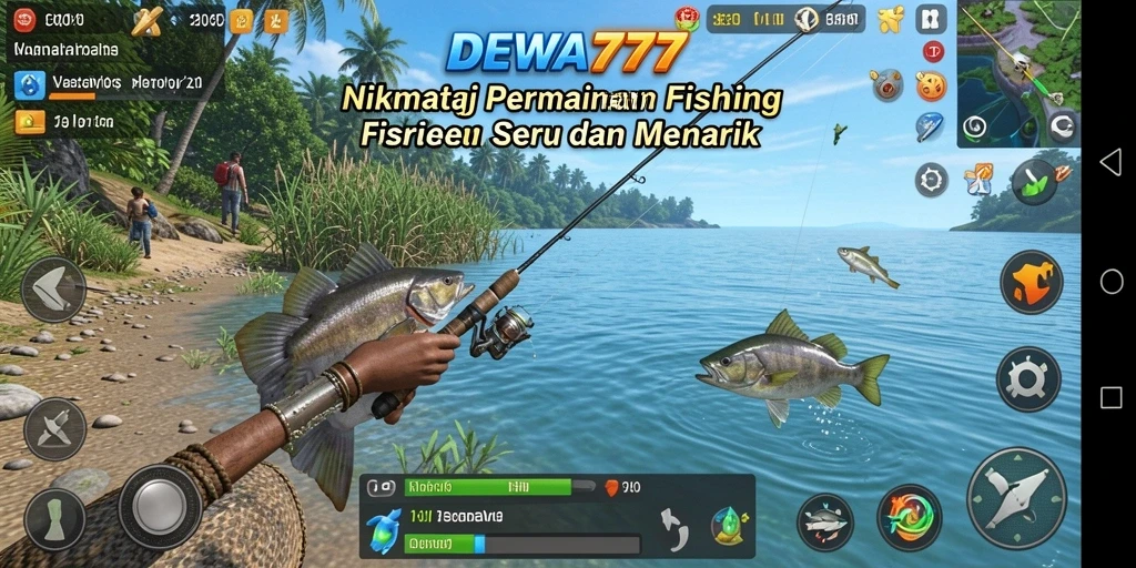 Screenshot DEWA777 menunjukkan gameplay memancing yang seru dan menyenangkan.