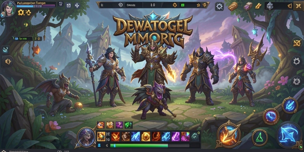Gameplay seru DEWATOGEL dalam aksi petualangan MMORPG.