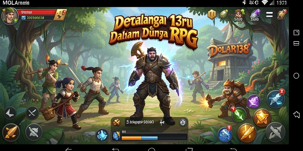 Tampilan utama gameplay DOLAR138 yang menampilkan aksi seru RPG.