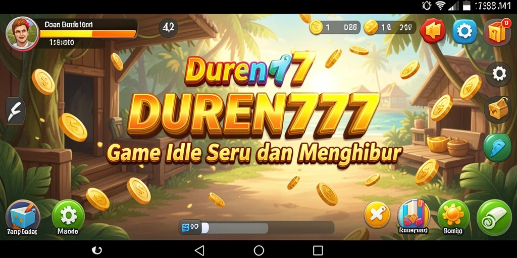 Tampilan gameplay DUREN777 yang menarik dan penuh warna.