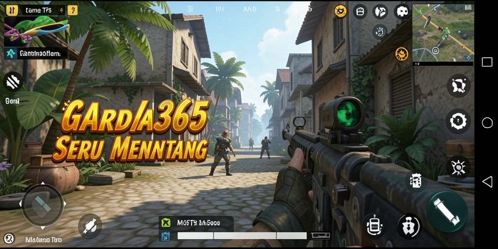 Tampilan gameplay seru dengan aksi menembak yang intens.
