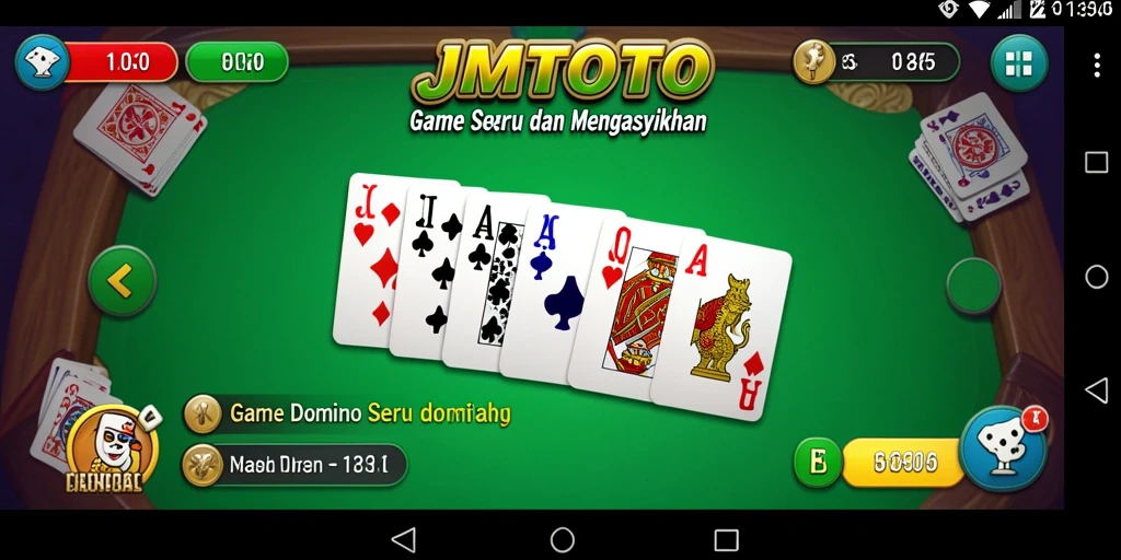 Tampilan menarik dari gameplay Domino di JMTOTO.