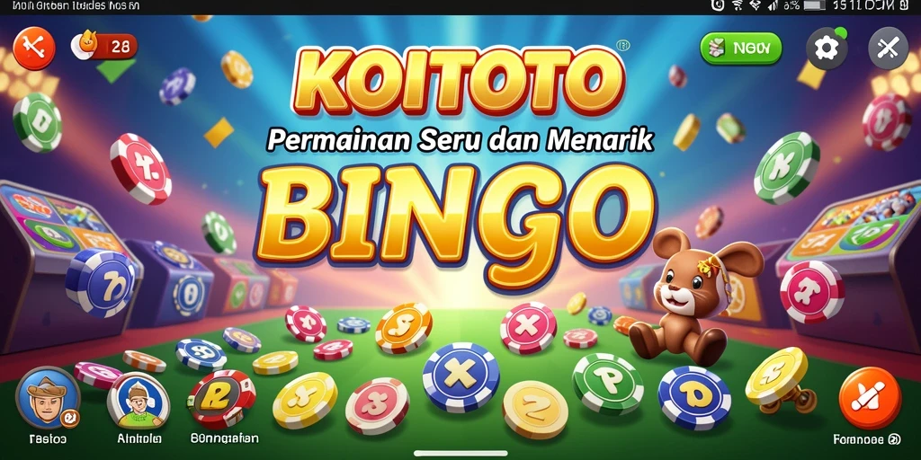 Tampilan menarik dari gameplay Bingo di KOITOTO.