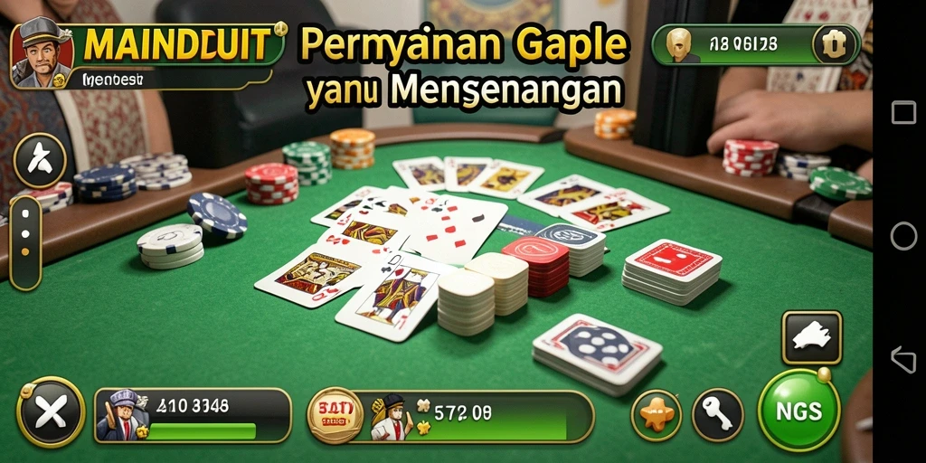 Tampilan screenshot game Gaple yang menarik dan interaktif.