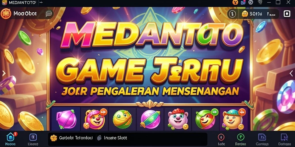 Tampilan gameplay MEDANTOTO yang menarik dan penuh warna.