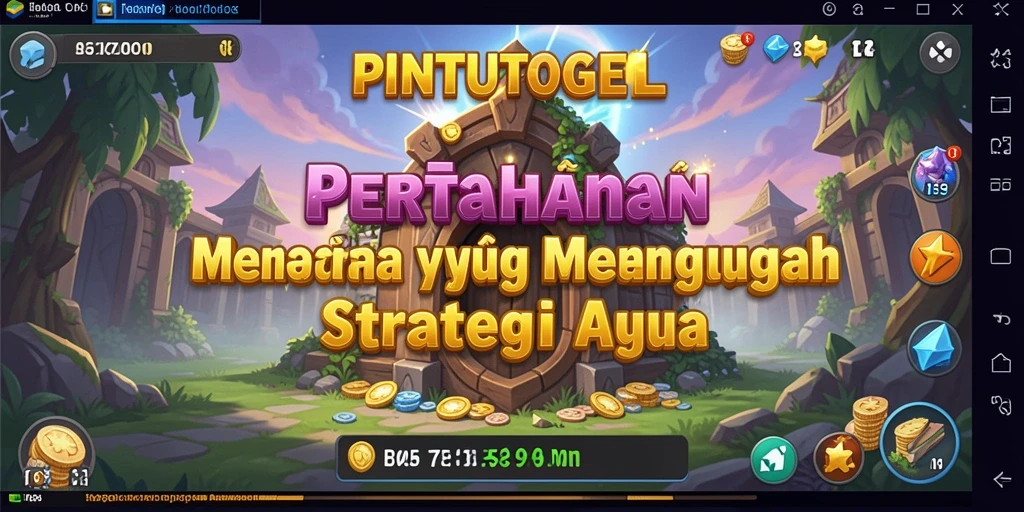 Screenshot menampilkan gameplay seru Tower Defense PINTUTOGEL.