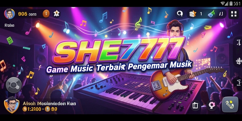 Screenshot gameplay SHE777 menampilkan pengalaman bermain musik yang seru.