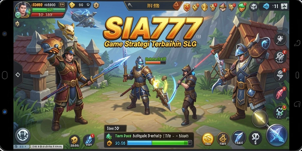 Tampilan gameplay SIA777 dengan pertempuran strategis yang mengesankan.