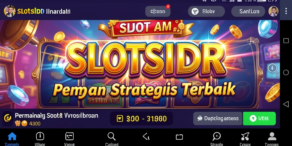 Tampilan gameplay SLOTSIDR yang menakjubkan dan penuh strategi.