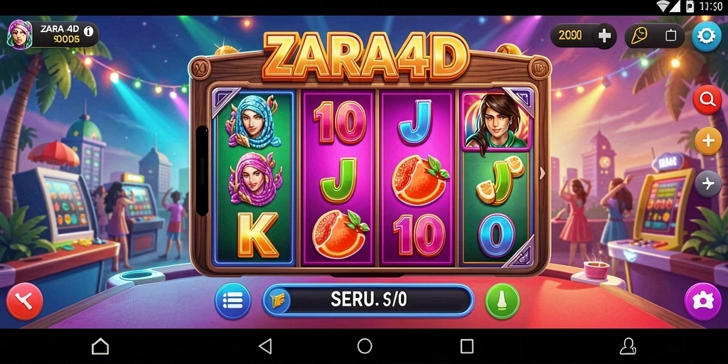 Tampilan gameplay ZARA4D dengan berbagai pilihan slot menarik.